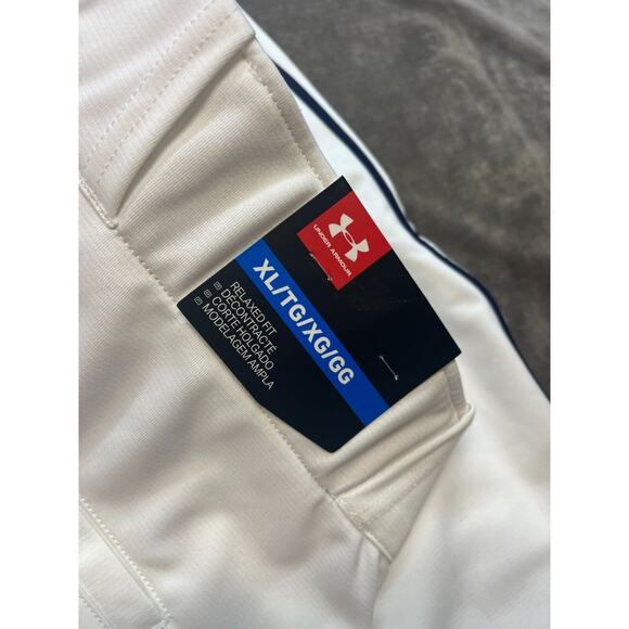 Under Armour White‎ Loose Black Piped Mens Baseball Pants XL NWT Relaxed Fit - Picture 7 of 8